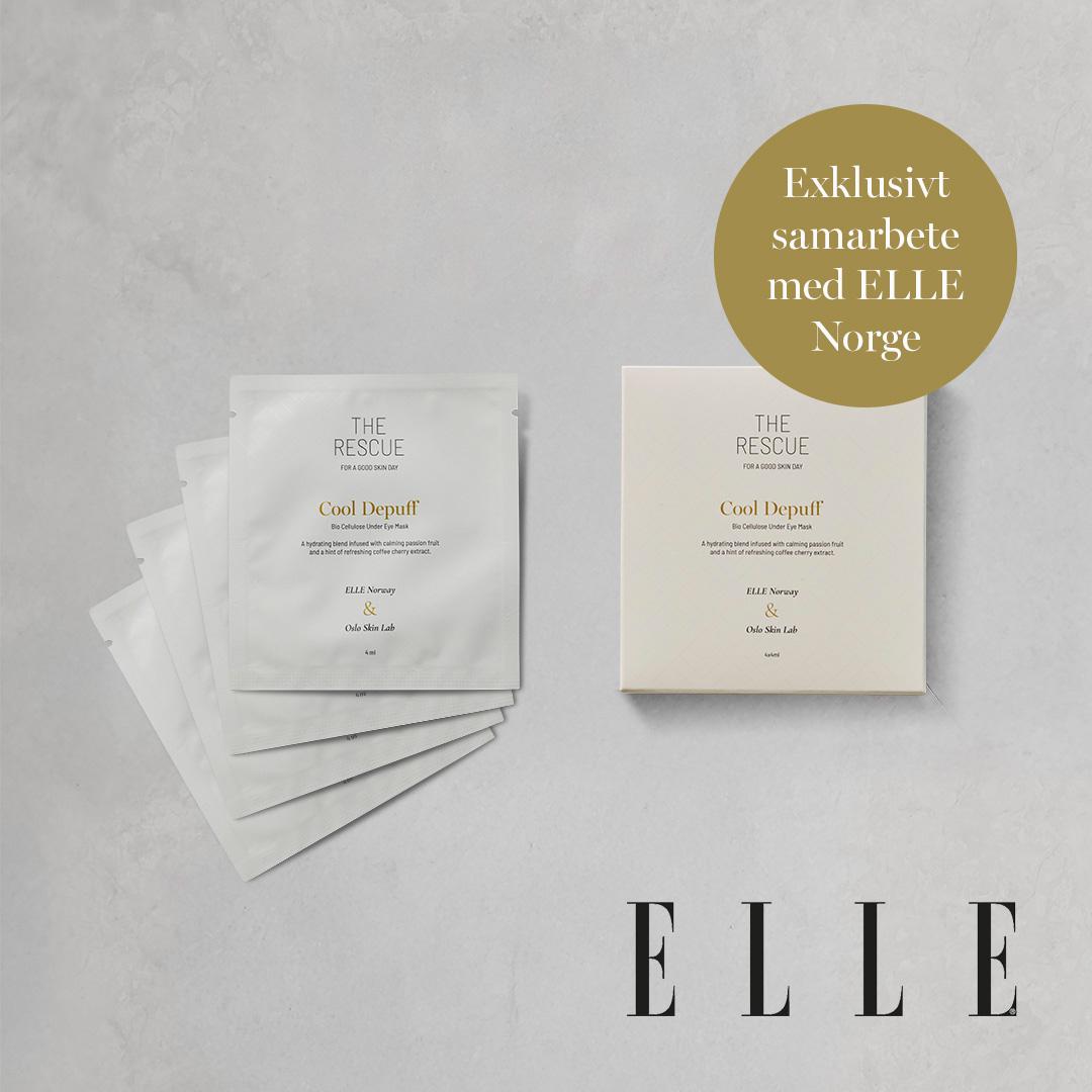 Cool Depuff eye patches från Oslo Skin Lab i exklusivt samarbete med ELLE Norge.