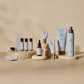 Hudvårdsserie från Oslo Skin Lab med cleanser, serum, body cream och night serum kit