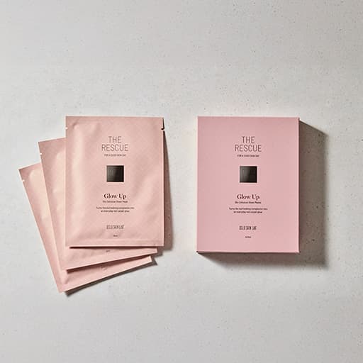 Glow Up ansiktsmask i tre-pack, hudvård från Oslo Skin Lab