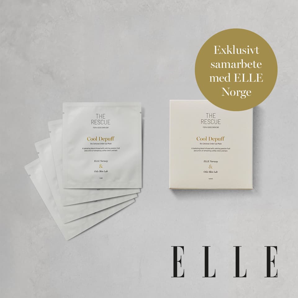 Cool Depuff eye patches från Oslo Skin Lab i exklusivt samarbete med ELLE Norge.